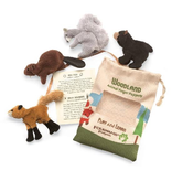 Folkmanis Mini Woodland Animals Finger Puppet Set