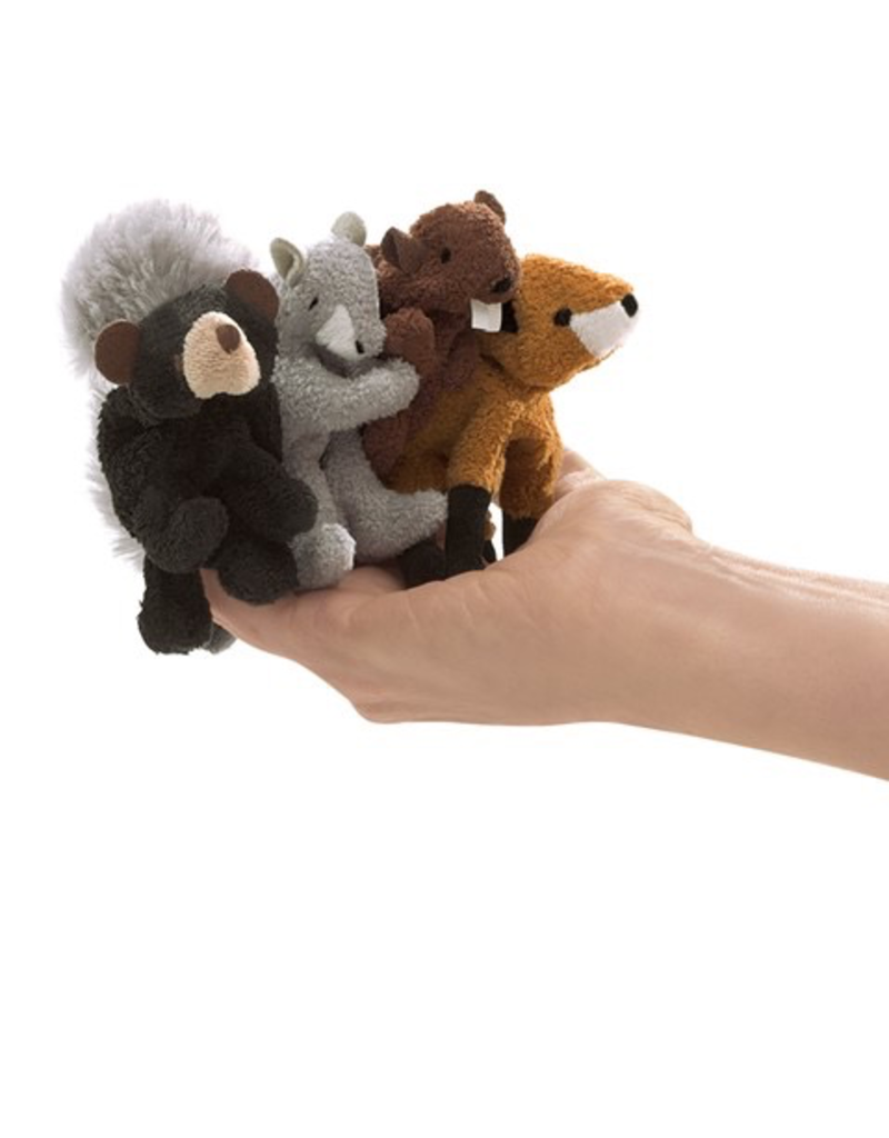 Folkmanis Mini Woodland Animals Finger Puppet Set