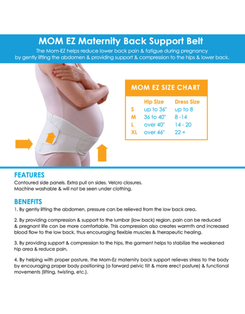 Mom-Ez Maternity Back Support Belt - Vancouver's Best Baby & Kids