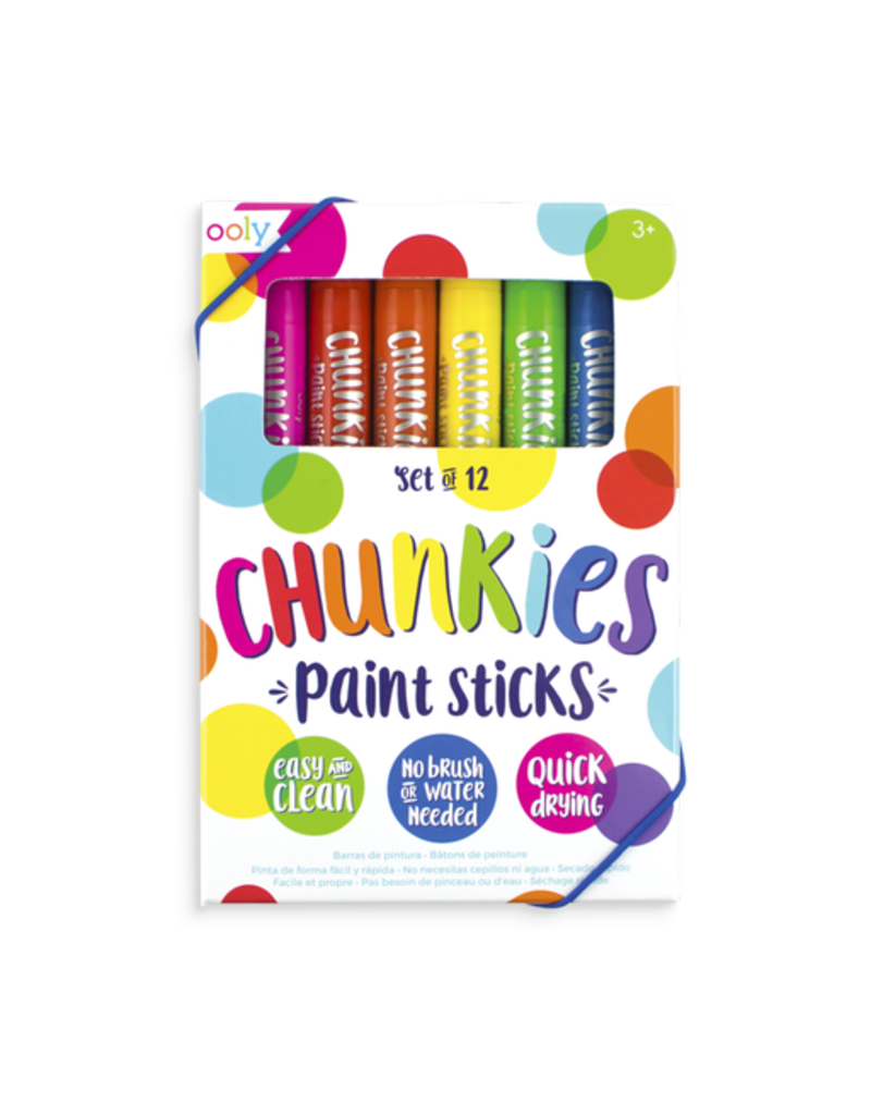 Ooly Chunkies Paint Sticks - 12