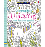 Usborne Colouring Book Unicorns With Rub-Down Transfers
