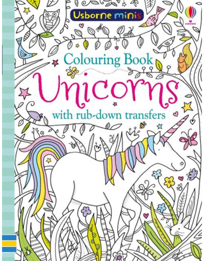 Usborne Colouring Book Unicorns With Rub-Down Transfers