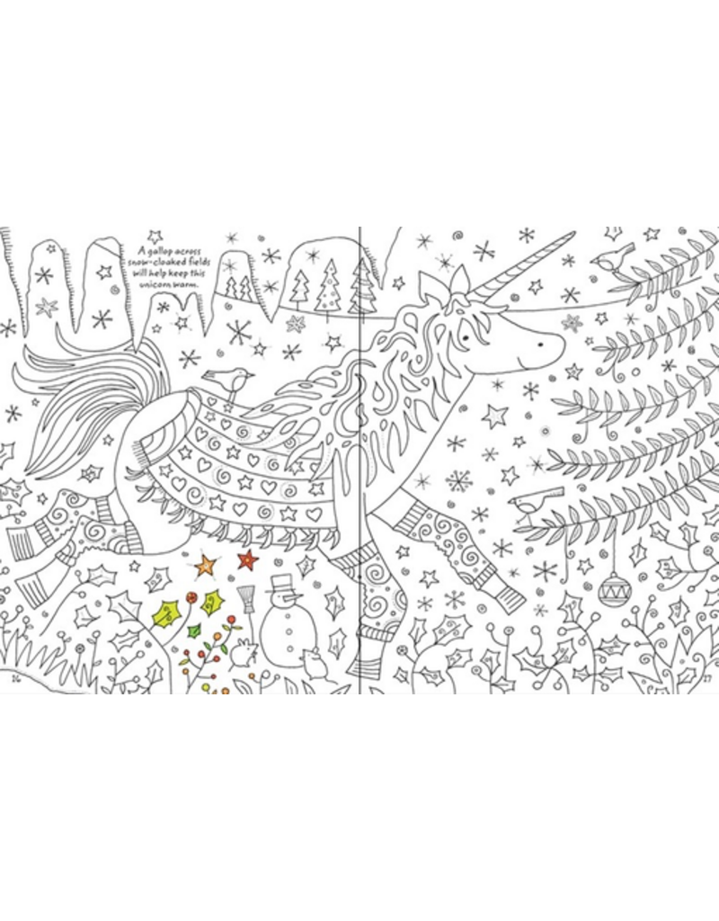 Usborne Colouring Book Unicorns With Rub-Down Transfers