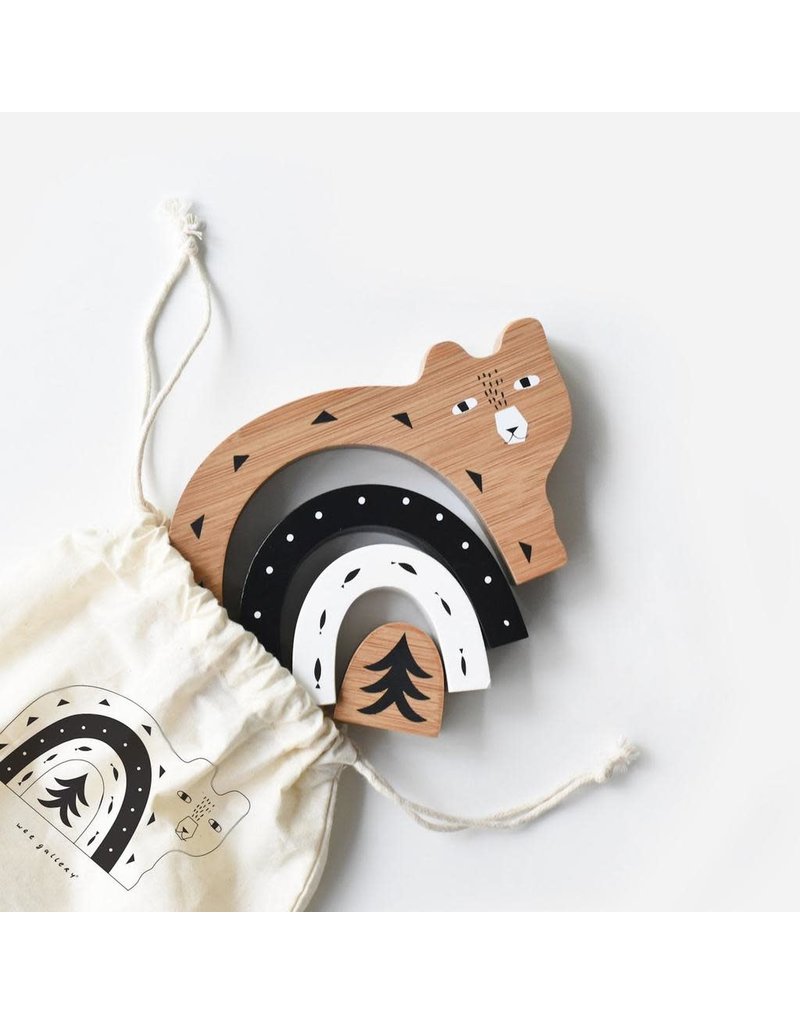 Wee Gallery Bamboo Nesting Animals - Bear