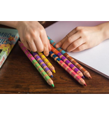 Eeboo Otters at Play 6 Jumbo Double Pencils