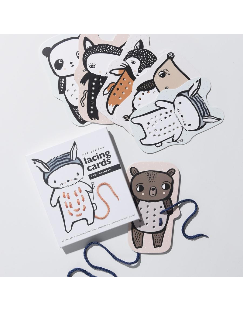 Wee Gallery Baby Animals Lacing Cards