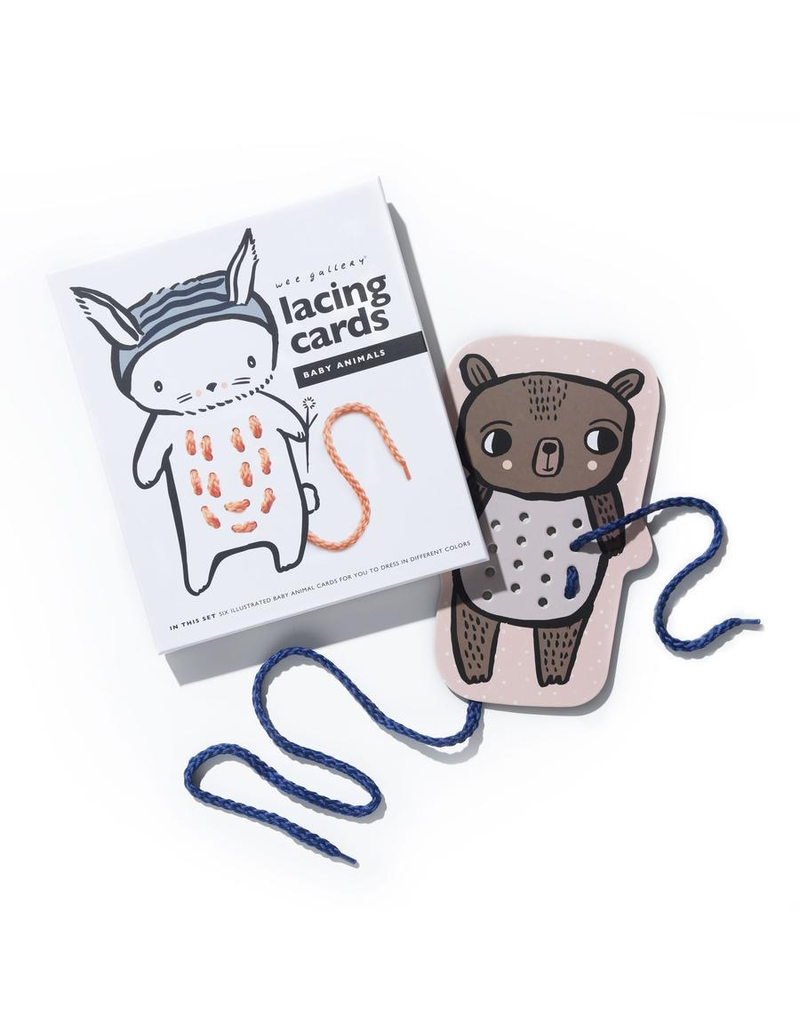 Wee Gallery Baby Animals Lacing Cards