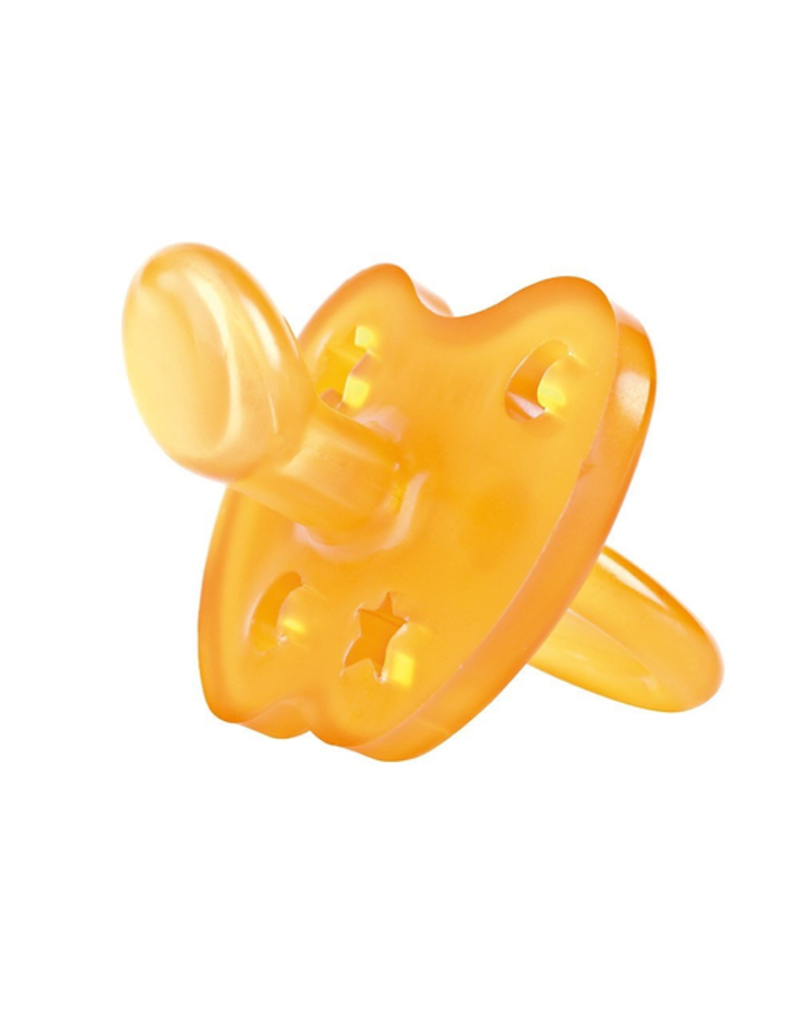 Hevea Natural Rubber Pacifier 3m+ - Star & Moon Orthodontic