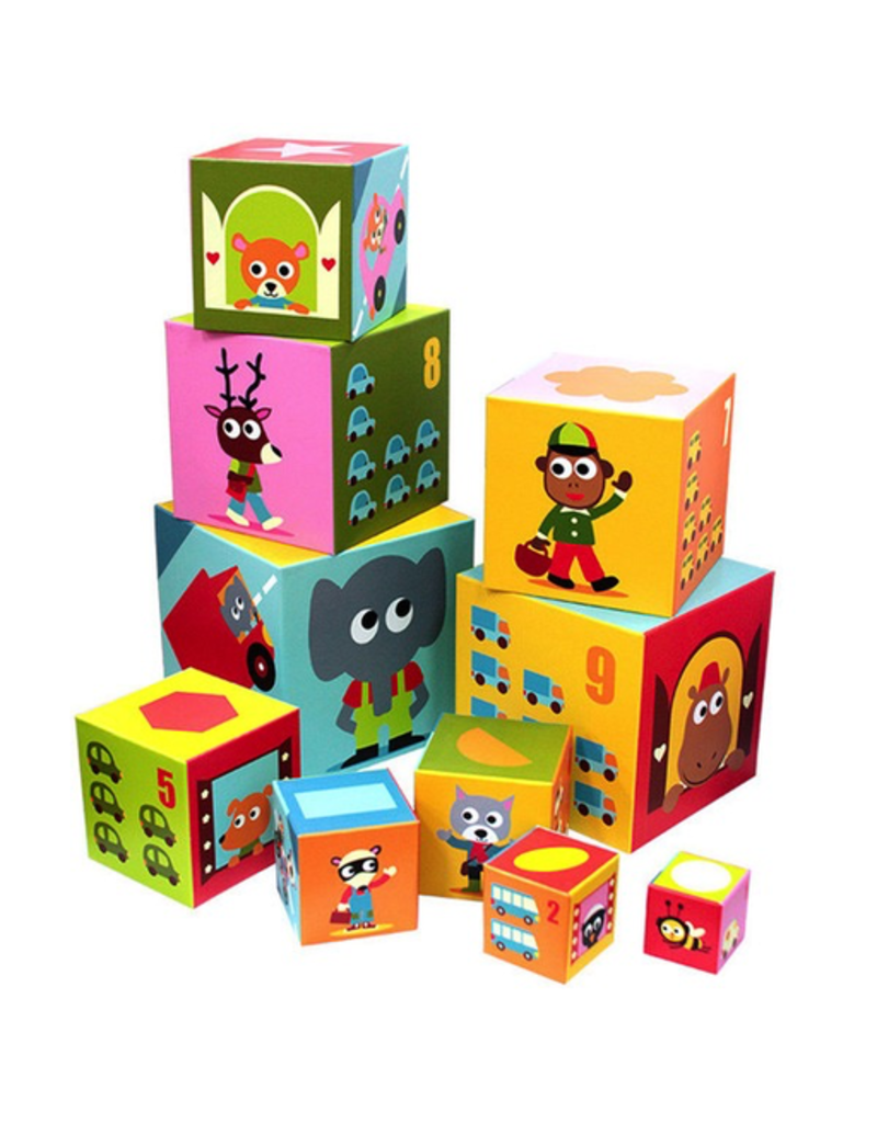 Djeco Stacking Cubes Vehicles