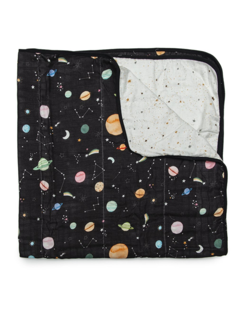 Loulou Lollipop Plush Bamboo Quilt - Planets