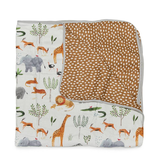 Loulou Lollipop Plush Bamboo Quilt - Safari Jungle