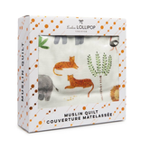 Loulou Lollipop Plush Bamboo Quilt - Safari Jungle