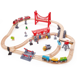 Hape Toys Busy City Rail Set