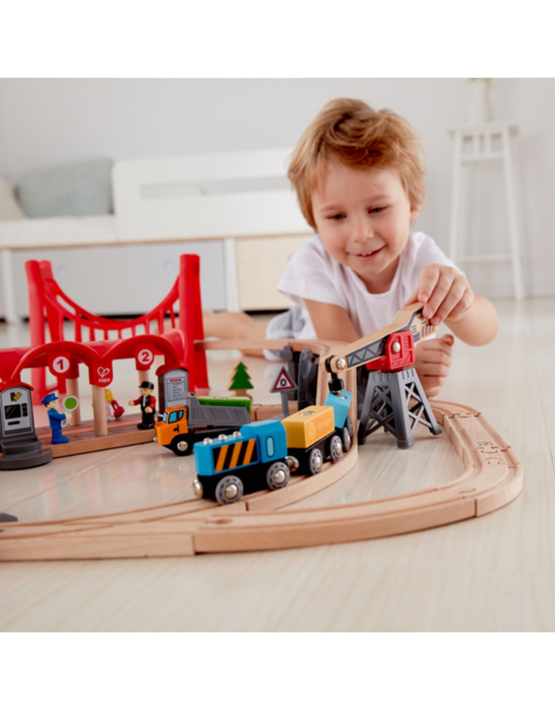Hape Toys Busy City Rail Set