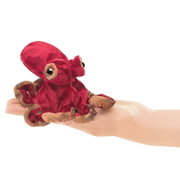 Folkmanis Finger Puppet - Mini Red Octopus