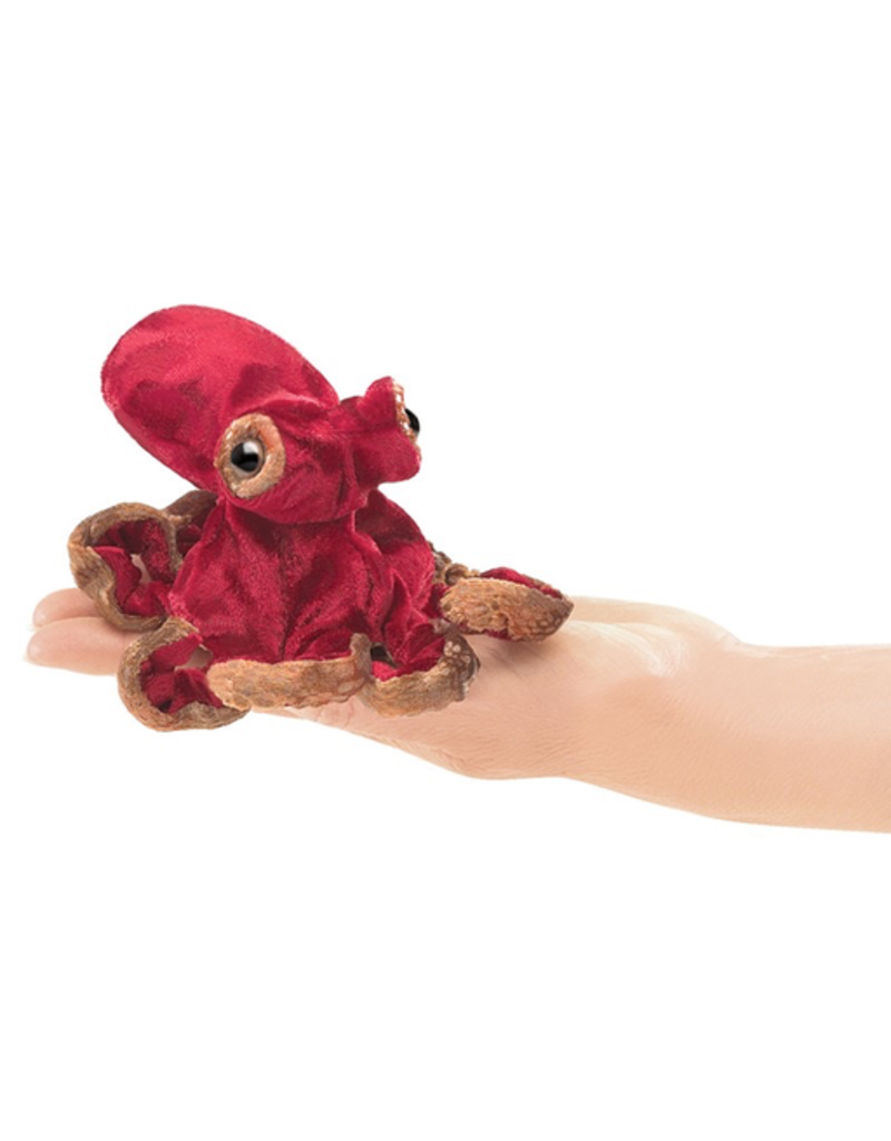 Folkmanis Finger Puppet - Mini Red Octopus
