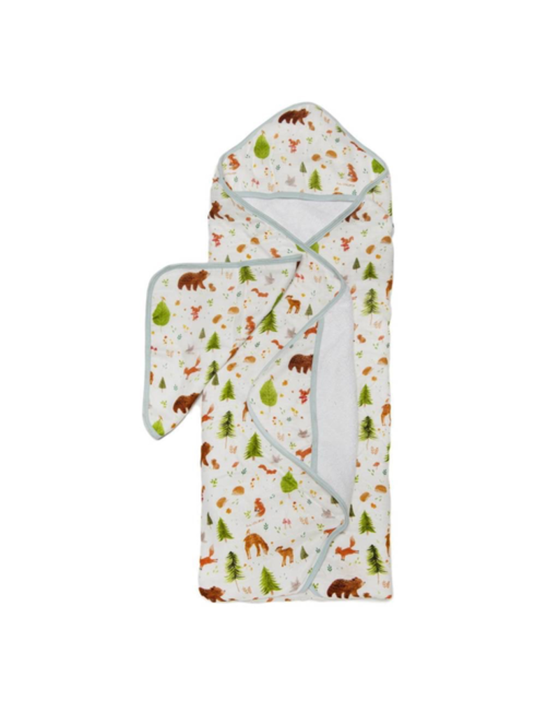 Loulou Lollipop Forest Friends Hooded Towel & Cloth