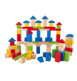 Hape Toys Build Up & Away Blocks - 100 pcs