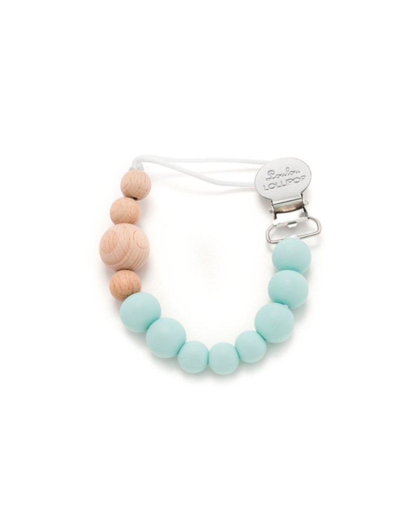 Loulou Lollipop Silicone/Wood Pacifier Clip Vancouver's Best Baby