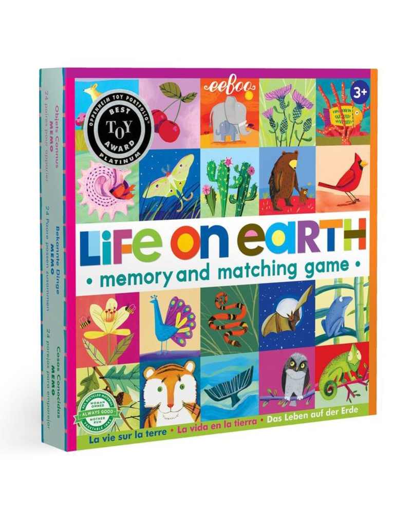 Eeboo Life On Earth Memory & Matching Game