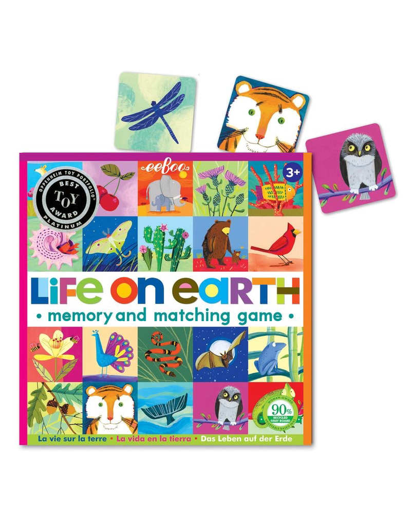 Eeboo Life On Earth Memory & Matching Game