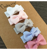 Baby Wisp Tuxedo Bow Clip 5pk Pixie