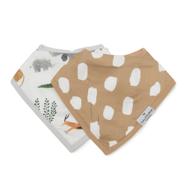 Loulou Lollipop Muslin Bandana Bib Set, Safari Jungle, 2pk