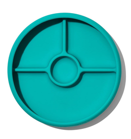 OXO Tot Silicone Divided Plate - Teal