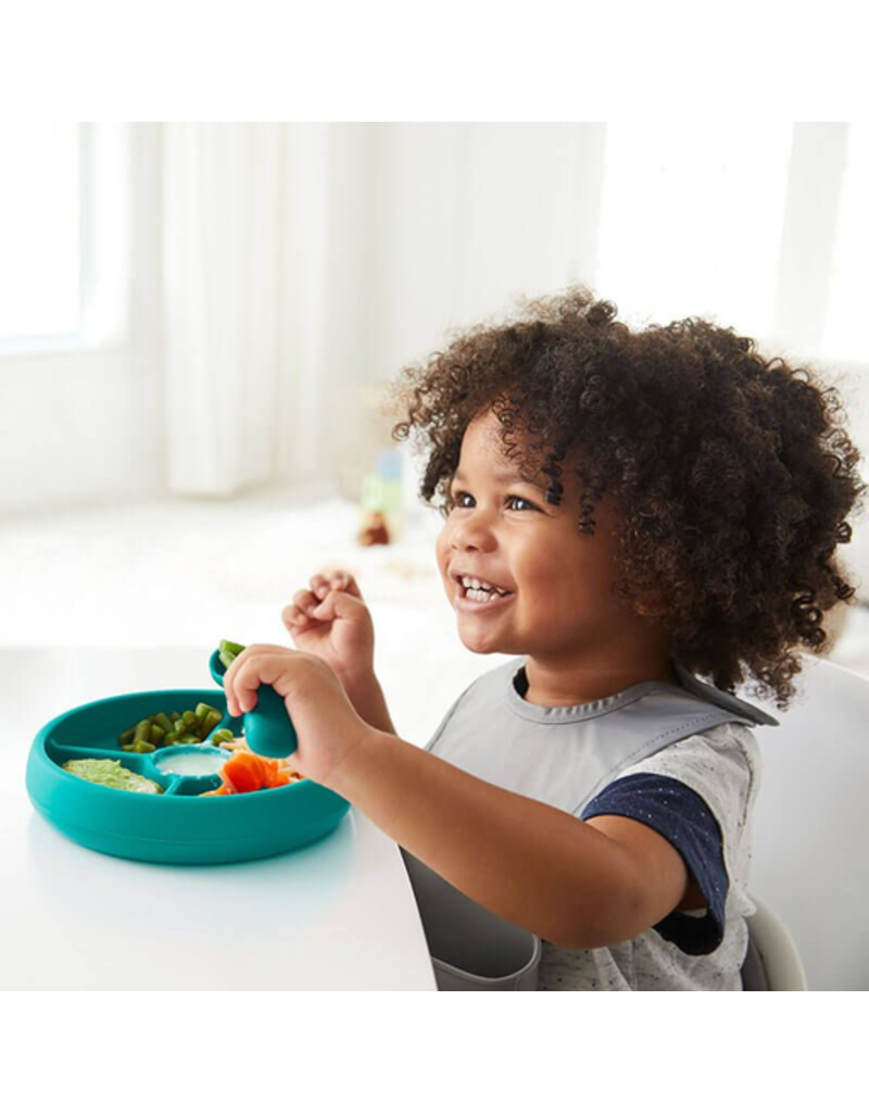 OXO Tot Silicone Divided Plate - Teal
