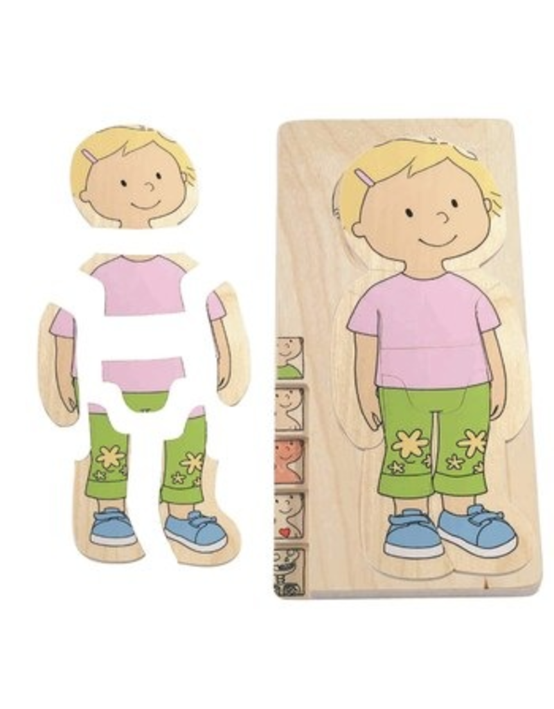 Hape Toys Your Body-Girl 5 Layer Puzzle