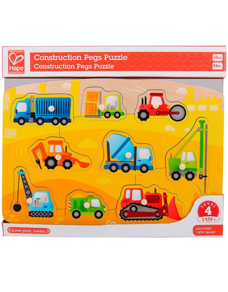 Hape Toys Construction Site Peg Puzzle