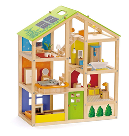 Hape Toys All Season Doll House (Furnished)