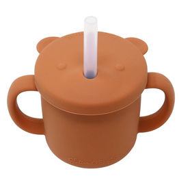 Grow with Me Silicone Bear Cup - Moroccan Clay