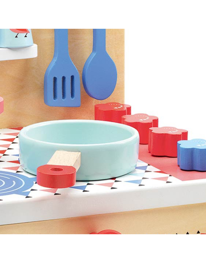 Djeco Play Kitchen - Blue Cooker