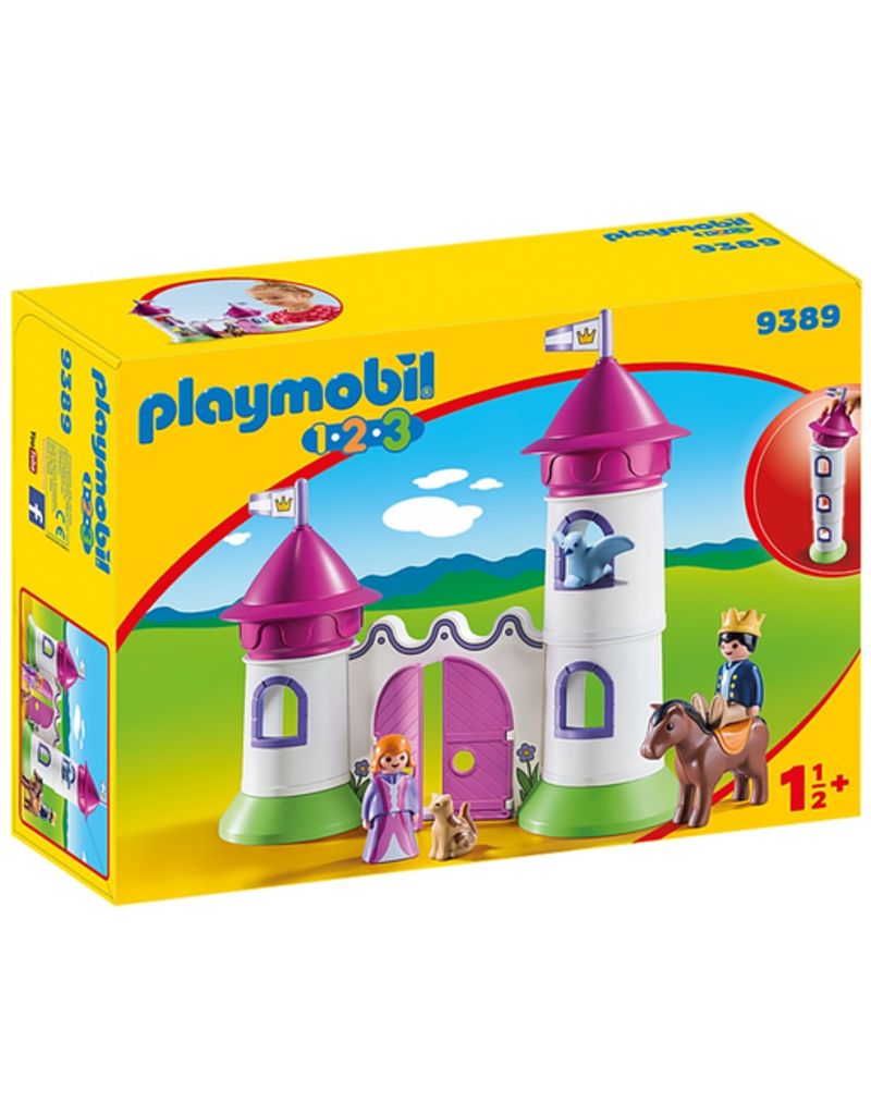 Playmobil 1.2.3. Castle with Stackable Towers