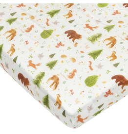 Loulou Lollipop Forest Friends Fitted Crib Sheet