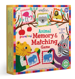 Eeboo Pre-school Animal Memory Matching Game