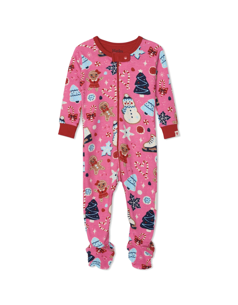 Hatley Holiday Sweets Organic Footed Coverall