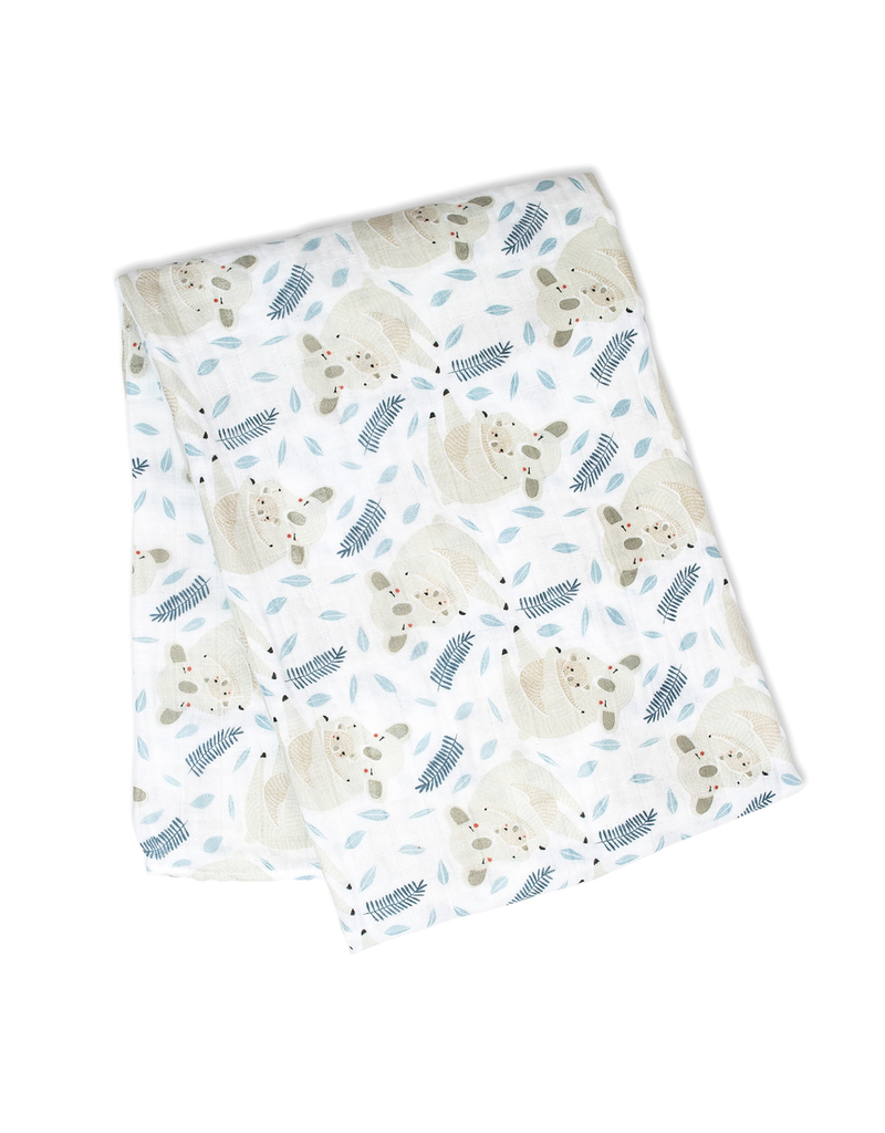 Lulujo Koala Muslin Swaddle Blanket