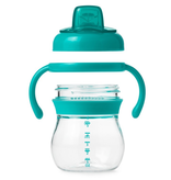 OXO Tot Transitions Soft Sippy Spout Cup with Handles, Teal