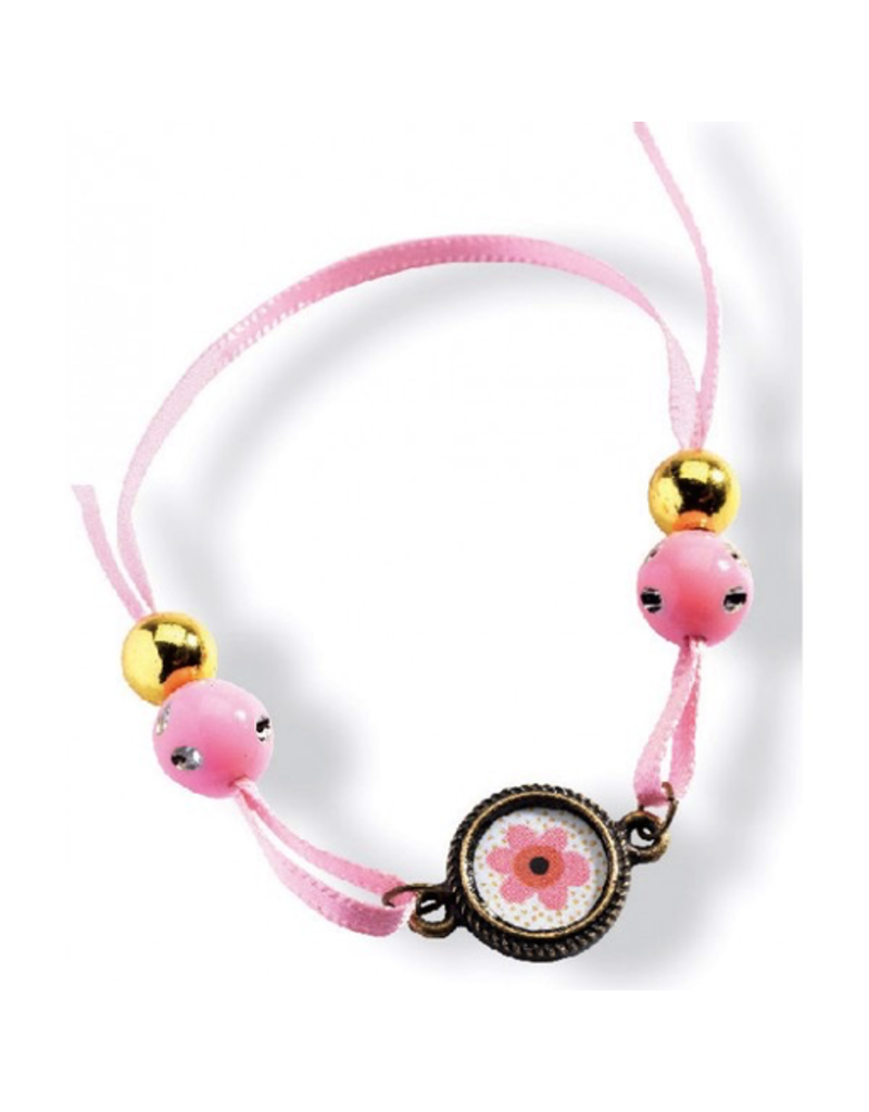Djeco Pearls & Flowers Jewelry Making Set
