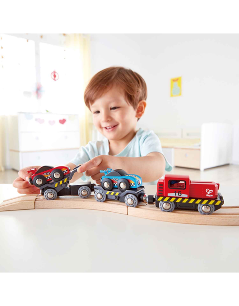 Hape Toys Race Car Transporter