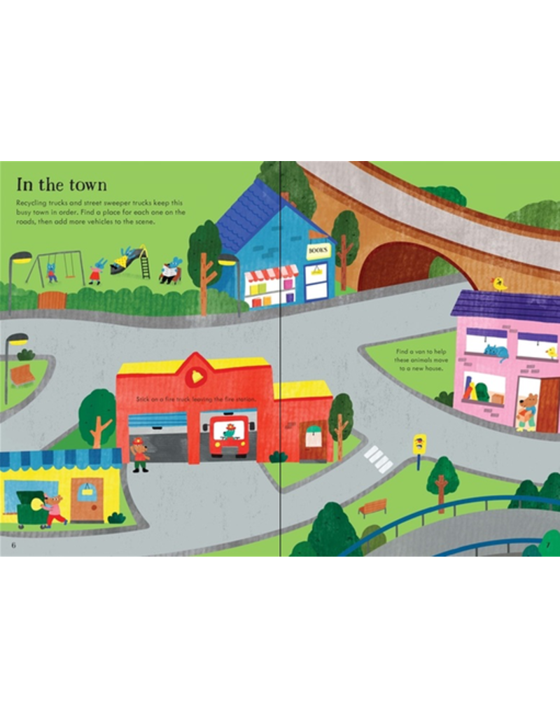 Usborne Little First Stickers: Tractors And Trucks