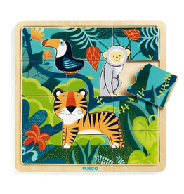 Djeco Wooden Puzzle - Jungle 15pc