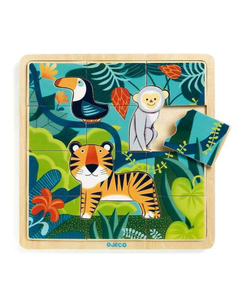 Djeco Wooden Puzzle - Jungle 15pc