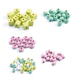 Djeco Wooden Beads Kit - Leaves And Flowers