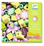Djeco Wooden Beads Kit - Leaves And Flowers