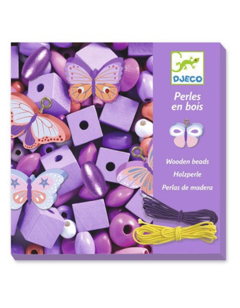Djeco Wooden Beads Kit - Butterflies