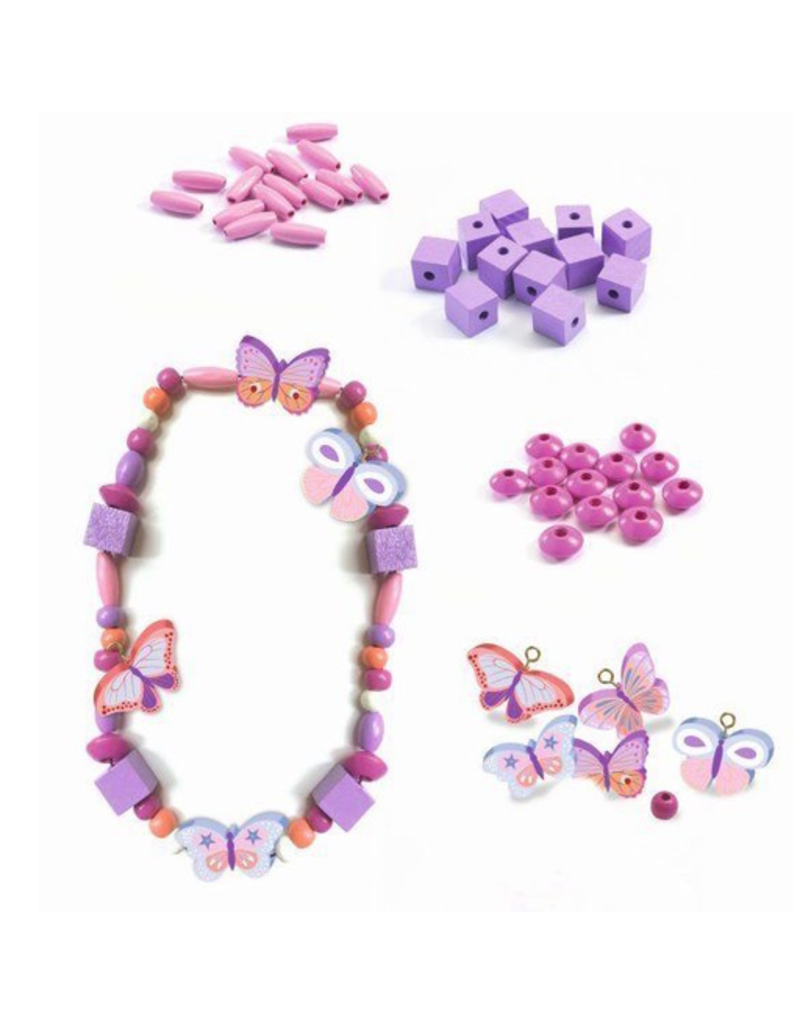 Djeco Wooden Beads Kit - Butterflies