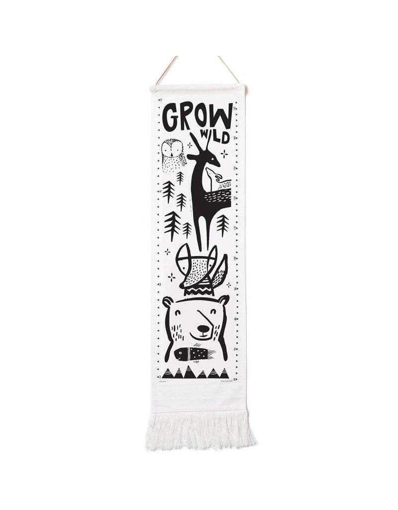 Wee Gallery Organic Canvas Growth Chart - Woodlands